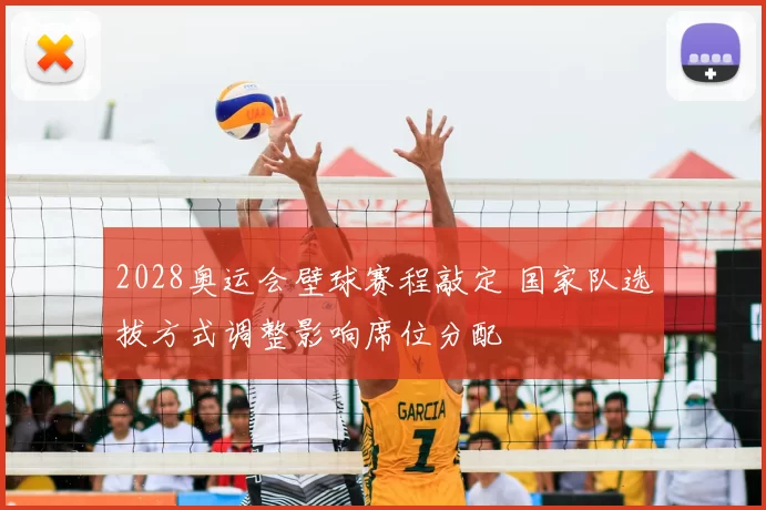 2028奥运会壁球赛程敲定 国家队选拔方式调整影响席位分配